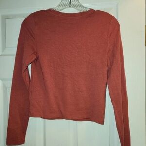 Old Navy BESTEE Rust Mauve Long Sleeve Shirt XS